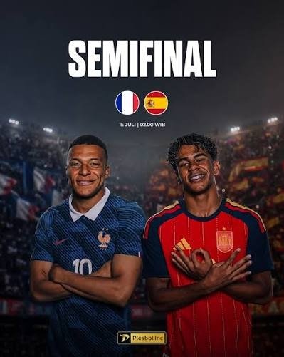 perancis vs spanyol semi final laga panas bertabur bintang