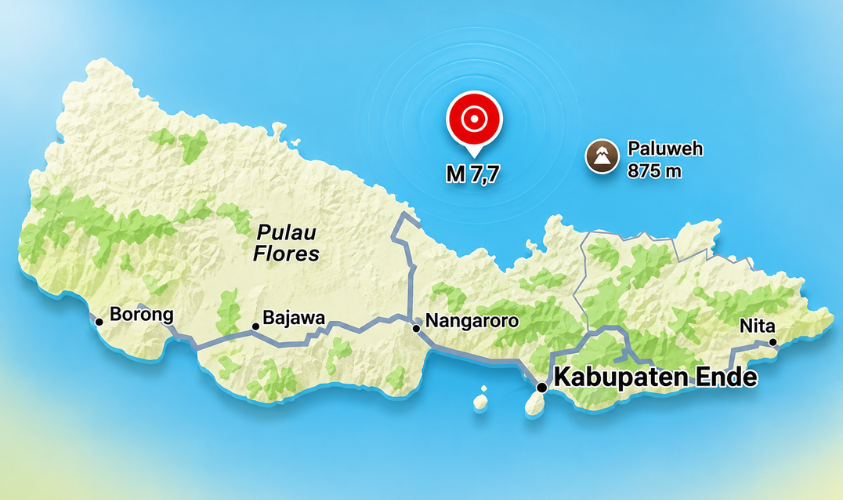 BMKG Akhiri Peringatan Tsunami Usai Gempa M 7,7 Guncang NTT